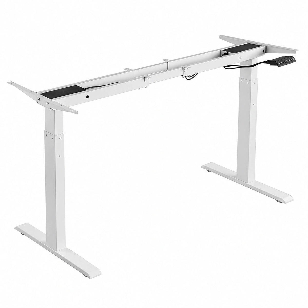 Bureau, réglable, coloris blanc, pour l’espace de travail