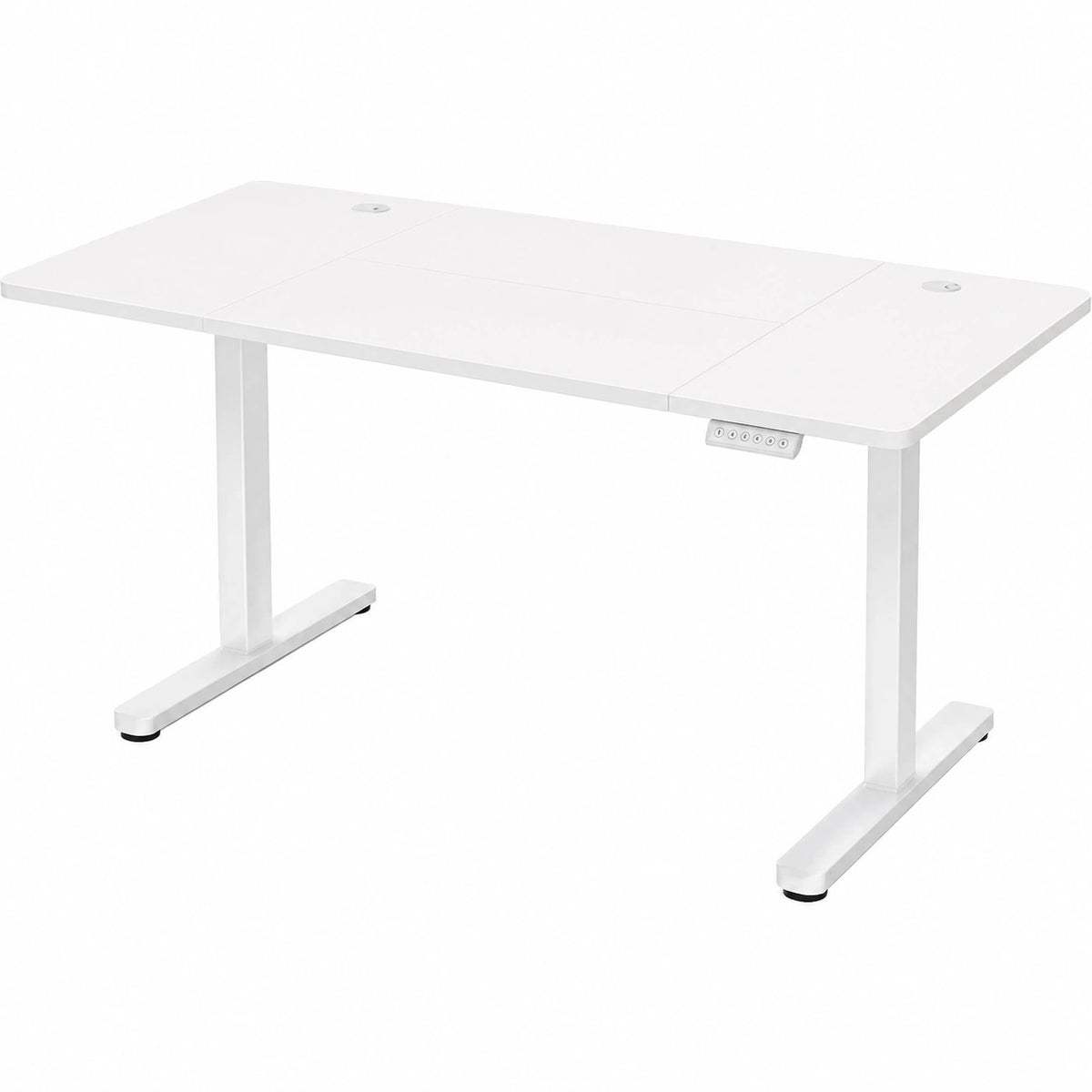 Bureau, réglable, coloris blanc, 140 x 70 cm, pour l’espace de travail