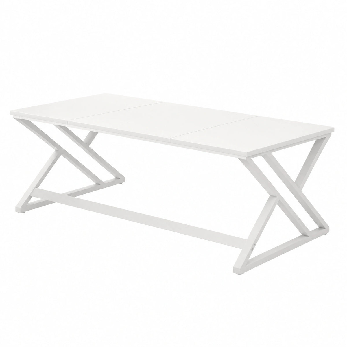 Bureau, en chêne, 2 places, coloris blanc, pour l’espace de travail
