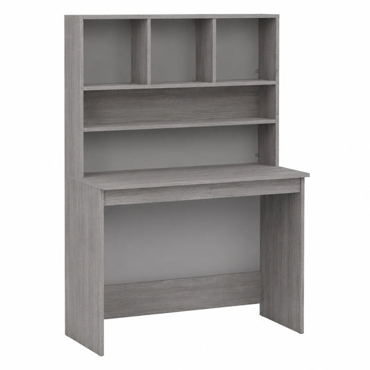 Bureau, avec rangement, avec étagères, 102 x 45 x 148 cm, coloris gris, pour l’espace de travail