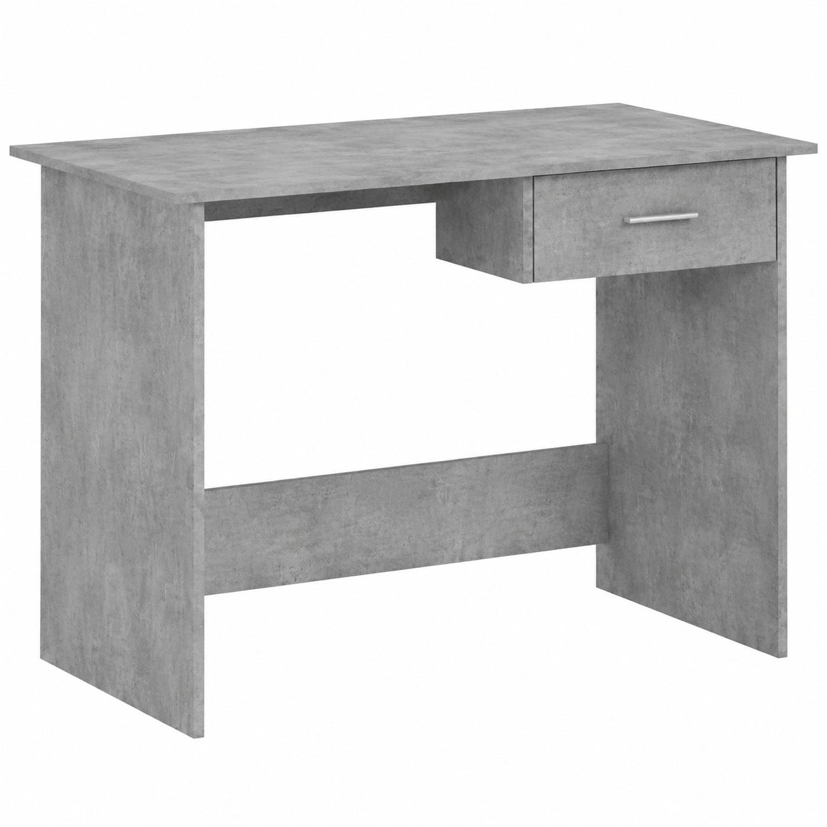 Bureau, avec rangement, avec tiroirs, coloris gris, 100 x 50 x 76 cm, pour l’espace de travail