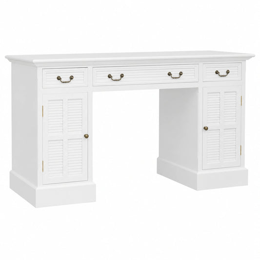 Armoire, avec rangement, avec tiroirs, en panneaux de bois, 140 x 48 x 80 cm, coloris blanc, pour la chambre