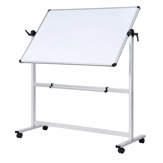 Meuble polyvalent, pivotant, en aluminium, coloris blanc, pour les espaces de vie