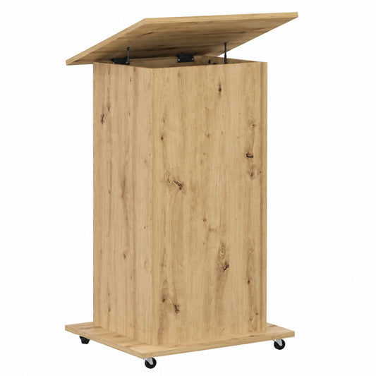 Bureau, en chêne, avec tiroirs, avec étagères, 55 x 55 x 107 cm, pour l’espace de travail