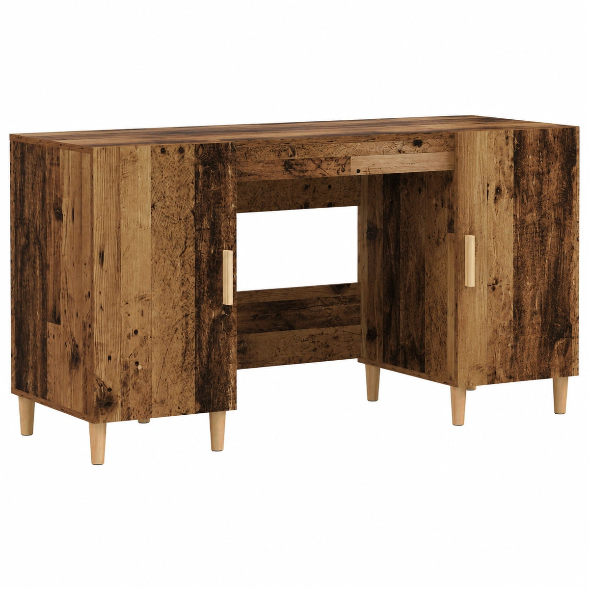 Bureau, avec étagères, 140 x 50 x 75 cm, pour l’espace de travail