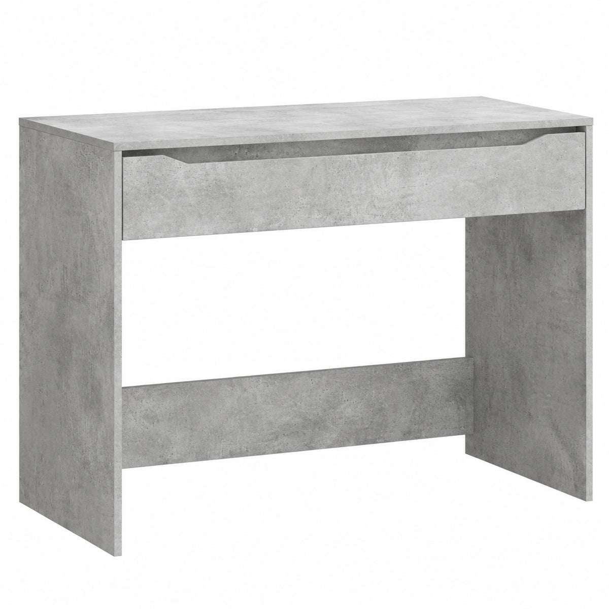 Bureau, avec tiroirs, coloris gris, 100 x 50 x 78 cm, pour l’espace de travail