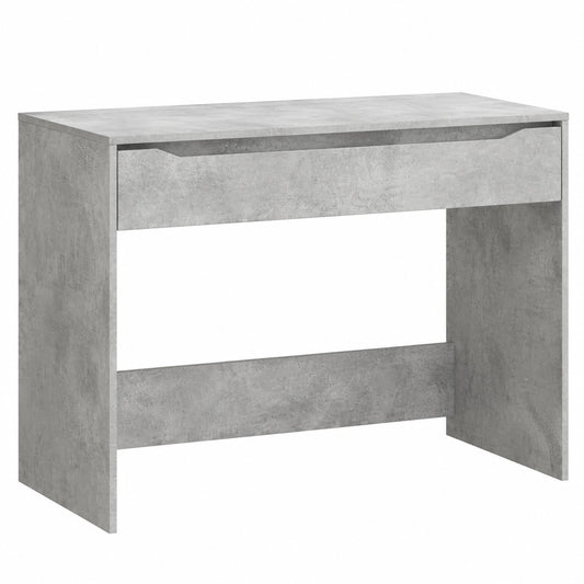 Bureau, avec tiroirs, coloris gris, 100 x 50 x 78 cm, pour l’espace de travail
